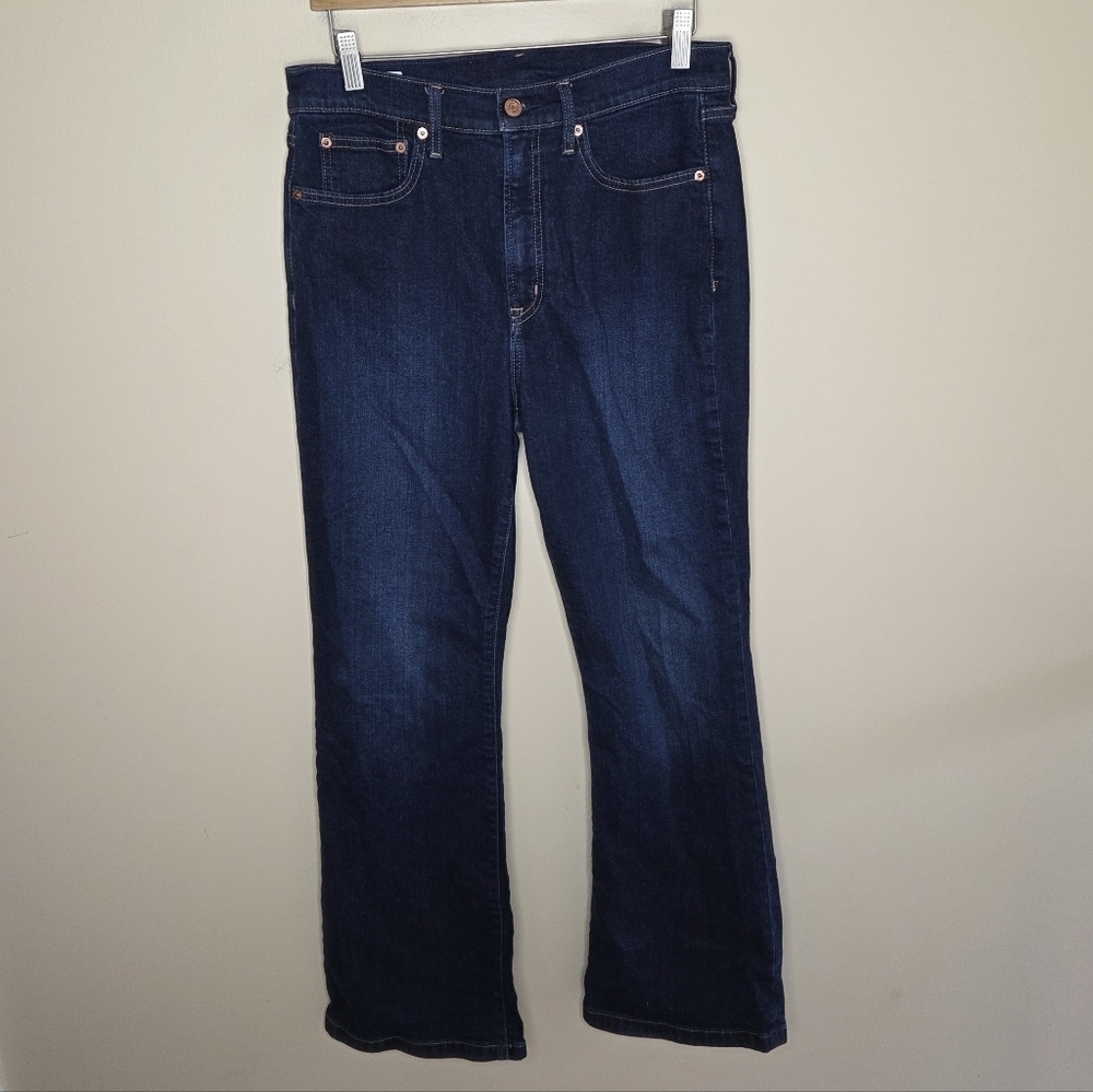 Gap | 70s Flare Leg High Rise Jeans Dark Wash 31" Inseam Size 31/12R